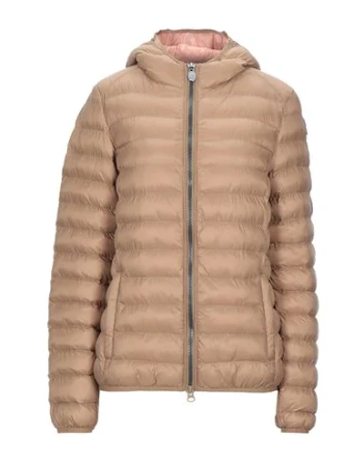 Invicta Synthetic Down Jackets In Camel