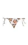 ULLA JOHNSON WOMEN'S MARIA FLORAL STRING BIKINI BOTTOMS