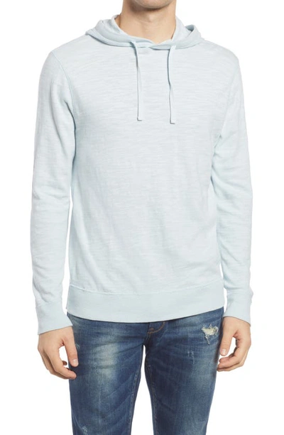 Faherty Slub Cotton Hoodie In Blue Breeze