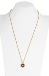 Versace Necklace With Medusa Head Medallion In Gold/black