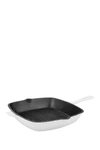 Berghoff White Neo 11" Cast Iron Square Grill Pan In White