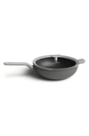 Berghoff Grey Leo 12.5" Covered Wok In Grey
