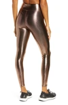 Heroine Sport Marvel Metallic High Waist Leggings In Bronze