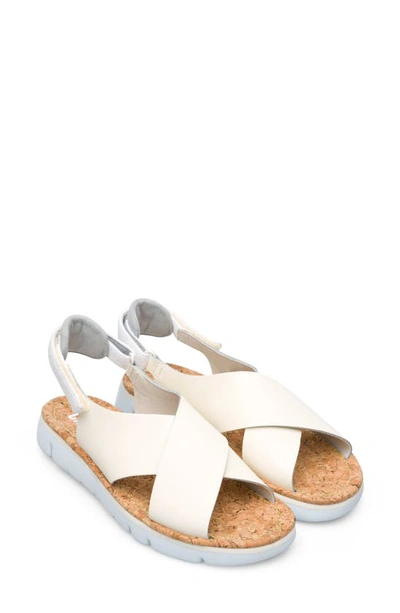 Camper Oruga Slingback Sandal In Light Beige