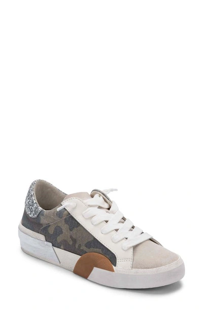 Dolce Vita Zina Lace-up Sneakers Women's Shoes In Camo Canvas