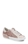 Dolce Vita Zina Lace-up Sneakers Women's Shoes In Rose Gold