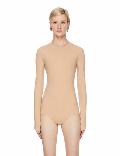 Maison Margiela Beige Long Sleeve Bodysuit