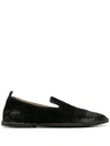 Marsèll Strasacco Round-toe Suede Loafers In Black