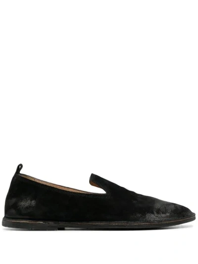 MARSÈLL STRASACCO ROUND-TOE SUEDE LOAFERS