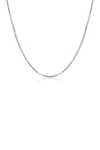 Best Silver Inc. Best Silver Sterling Silver Box Chain 18" In Silver