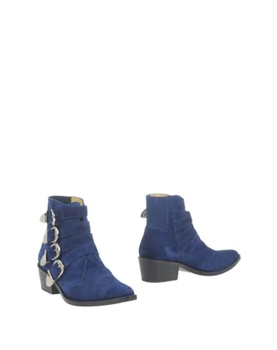 Toga Ankle Boots In Blue