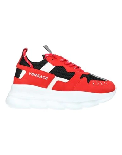 Versace Sneakers In Red
