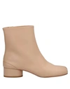Maison Margiela Ankle Boots In Beige