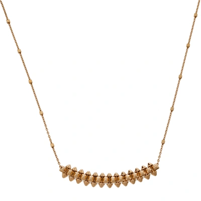 Pre-owned Cartier 18k Rose Gold Necklace Small Model