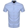 TED BAKER TED BAKER YASAI OXFORD SHORT SLEEVED SHIRT BLUE