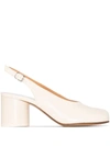 Maison Margiela Tabi Pump Slingbacks Woman White In White