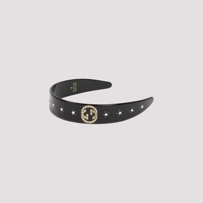 Gucci Interlocking G Headband In Black