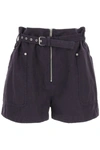 ISABEL MARANT ÉTOILE ISABEL MARANT ÉTOILE PARANA BELTED SHORTS