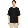 ACNE STUDIOS BLACK JACQUARD LOGO T-SHIRT