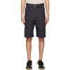 Isabel Marant Paolino Cotton And Linen Shorts In Dark Blue