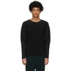 Issey Miyake Pleated Relaxed-fit Boat-neck Woven Top In 15 Black