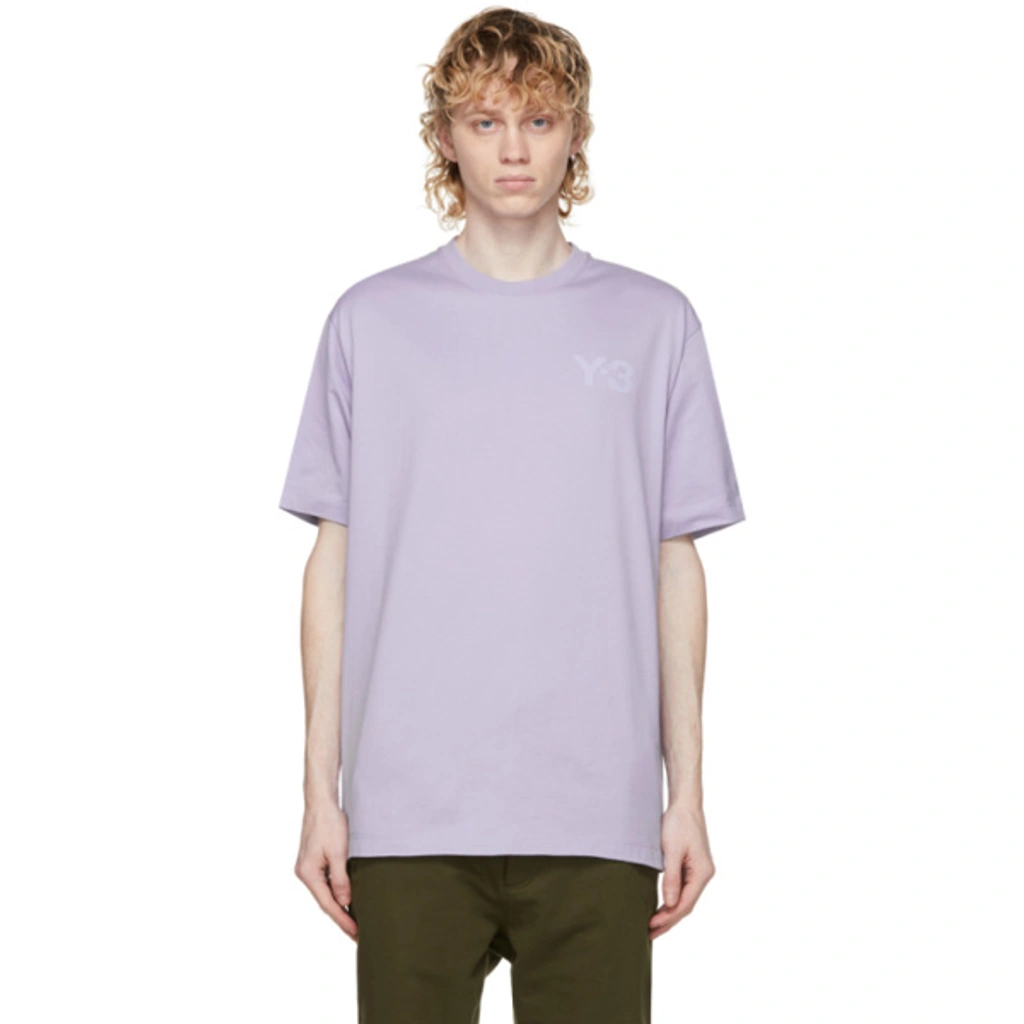 Y-3 Purple Classic Chest Logo T-shirt In Pink & Purple