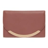 SEE BY CHLOÉ PINK LIZZIE COMPACT TRIFOLD WALLET