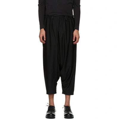 132 5. Issey Miyake Black Recycled Jersey Basic Trousers In 15 Black