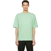 Acne Studios Chest Logo Cotton T-shirt In Green