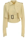 RICK OWENS RICK OWENS BELTED MINI TRENCH JACKET