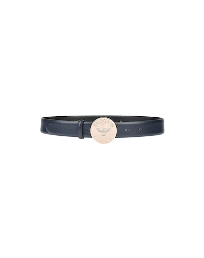 Emporio Armani Belts In Dark Blue