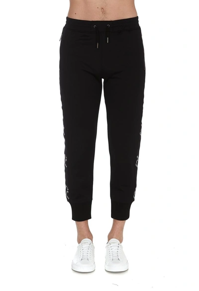 Givenchy Refracted Logo-tape Jersey Tracksuit Trousers In Black