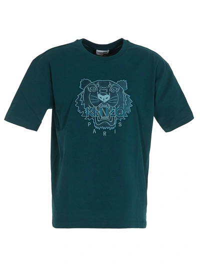 Kenzo Tiger T-shirt In Blue