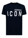 Dsquared2 Crew-neck Cotton T-shirt In Dark Blue