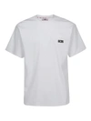 Gcds Basic Rubber Logo T-shirt In White