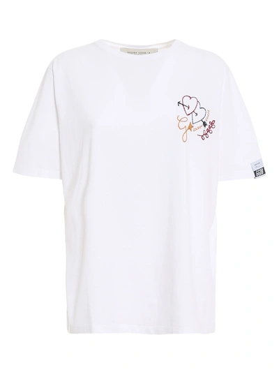 Golden Goose Aira Boyfriend T-shirt Gwp00615. P000355 In White