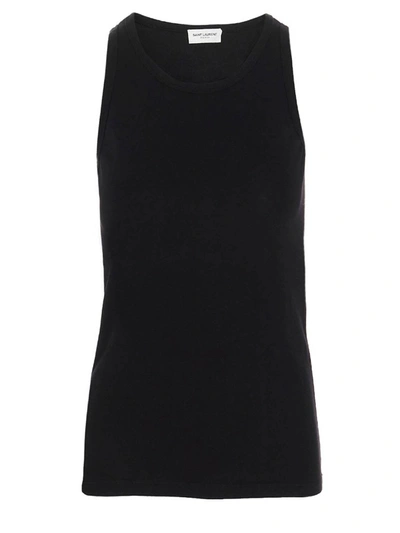 Saint Laurent Fitted Tank Top - 黑色 In Black