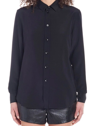 Saint Laurent Basic Shirt In Black