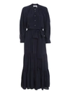 CHLOÉ ACETATE-SLIK BLEND  LONG SHIRT DRESS