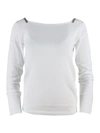 FABIANA FILIPPI WIDE NECK PULLOVER IN WHITE