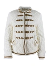 ERMANNO SCERVINO JACKET WITH GOLDEN TRIMMINGS