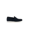 Fratelli Rossetti Woven Leather Loafers In Dark Navy