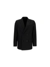Valentino Sophisticated Wool Blend Jacket In Black