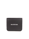 BALENCIAGA GRAINY LEATHER BI-FOLD WALLET