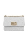 FURLA 1927 MINI CROSSBODY BAG IN SILVER COLOR