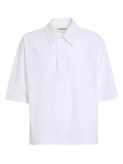 Valentino White Jersey Short Sleeves Shirt