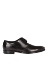 DOLCE & GABBANA SMOOTH LEATHER BLACK DERBY SHOES