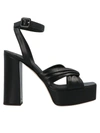 GIUSEPPE ZANOTTI LAS VEGAS SANDALS IN BLACK