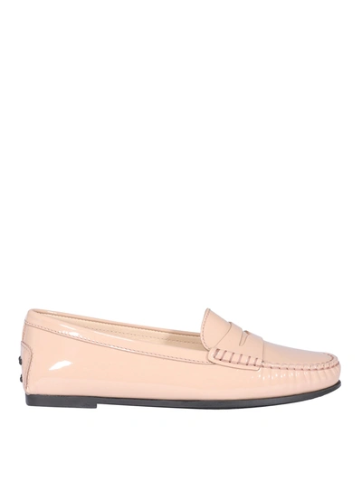 Tod's City Gommino Loafers In Pink