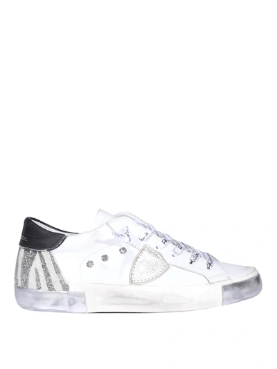 Philippe Model Paris Limited Edition Leather Sneakers In White,black
